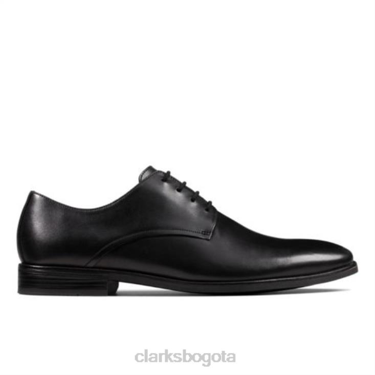 Clarks 0DX8L4480 clarks stanford walk cuero negro hombres cuero negro