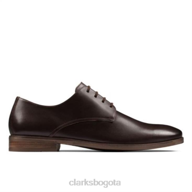 Clarks 0DX8L4486 clarks de cuero marrón oscuro stanford walk hombres cuero marrón oscuro