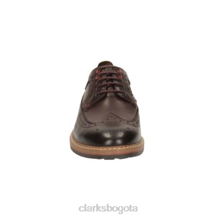 Clarks 0DX8L4497 límite de pitney de castaña clarks hombres castaña