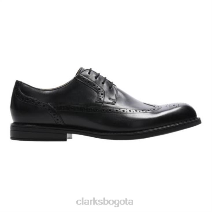 Clarks 0DX8L4499 límite de clarks negros beckfield hombres negro