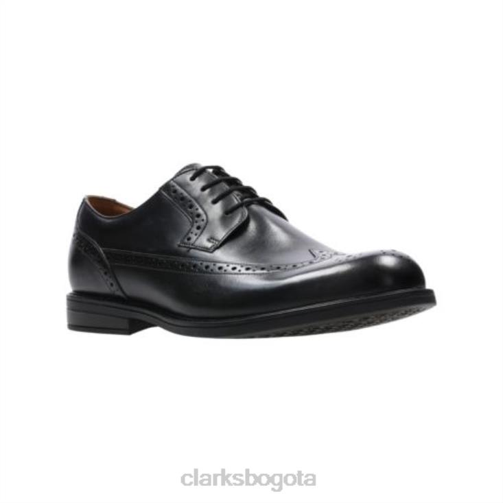 Clarks 0DX8L4499 límite de clarks negros beckfield hombres negro