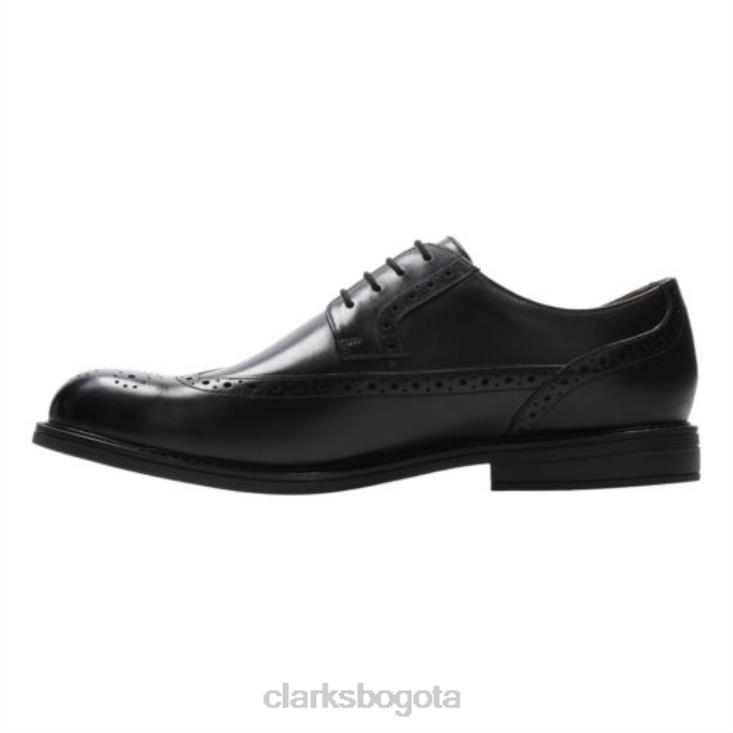 Clarks 0DX8L4499 límite de clarks negros beckfield hombres negro