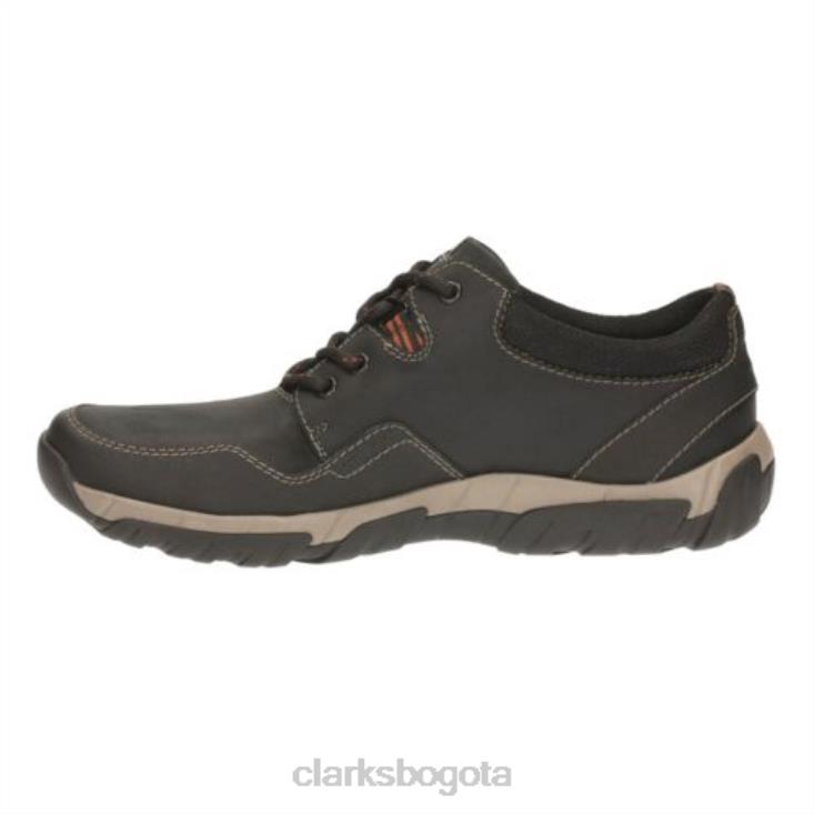 Clarks 0DX8L4503 clarks walbeck edge cuero negro hombres cuero negro