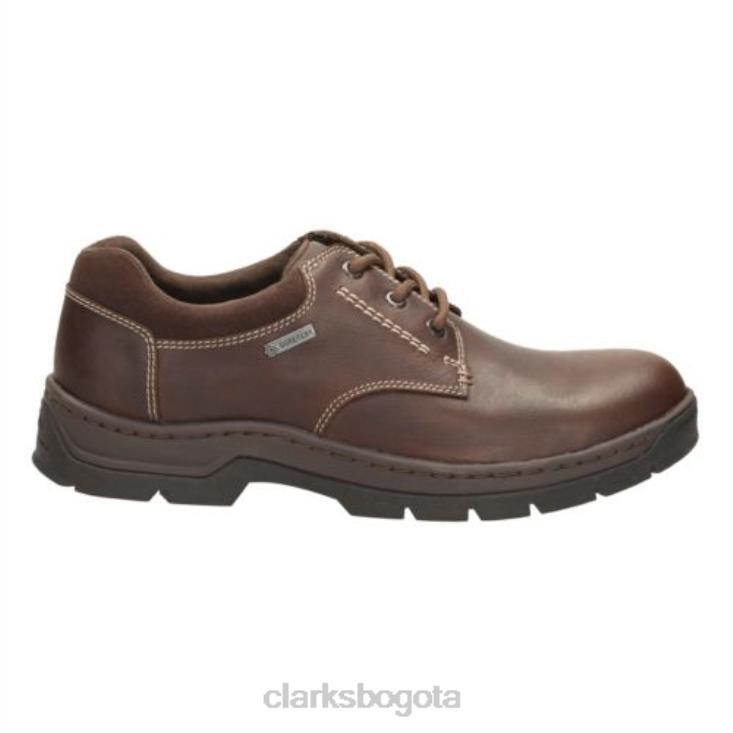 Clarks 0DX8L4514 clarks stantenwalk gtx caoba ny cuero hombres cuero caoba
