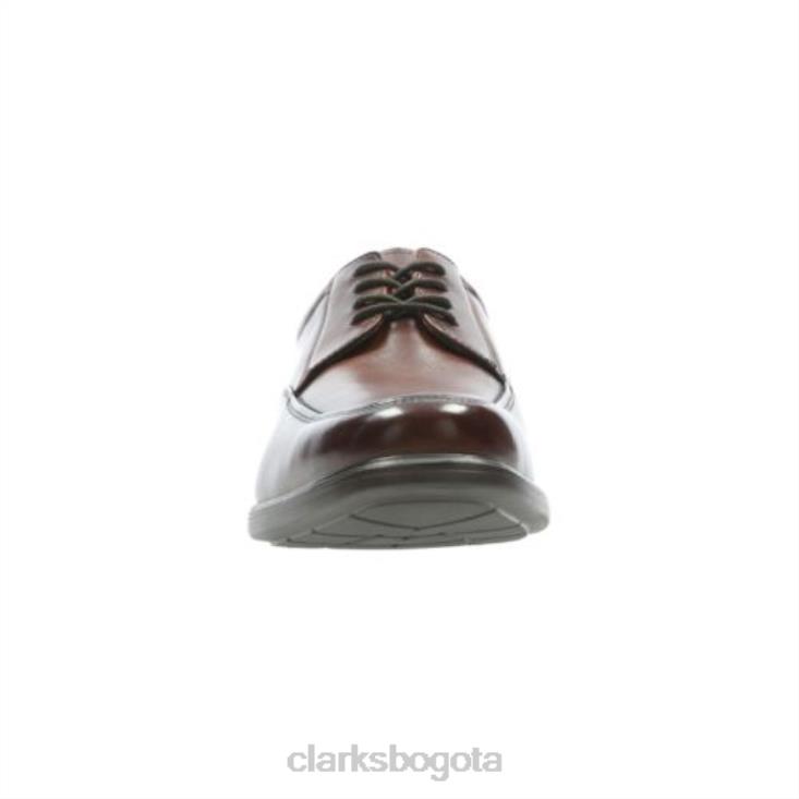 Clarks 0DX8L4515 clarks boone de cuero tostado hombres cuero marrón