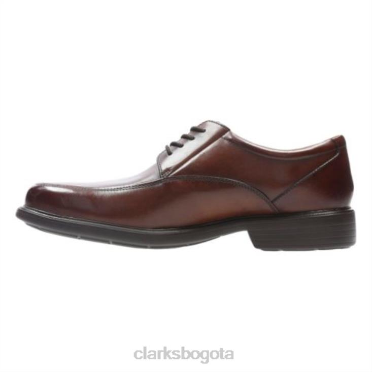 Clarks 0DX8L4515 clarks boone de cuero tostado hombres cuero marrón