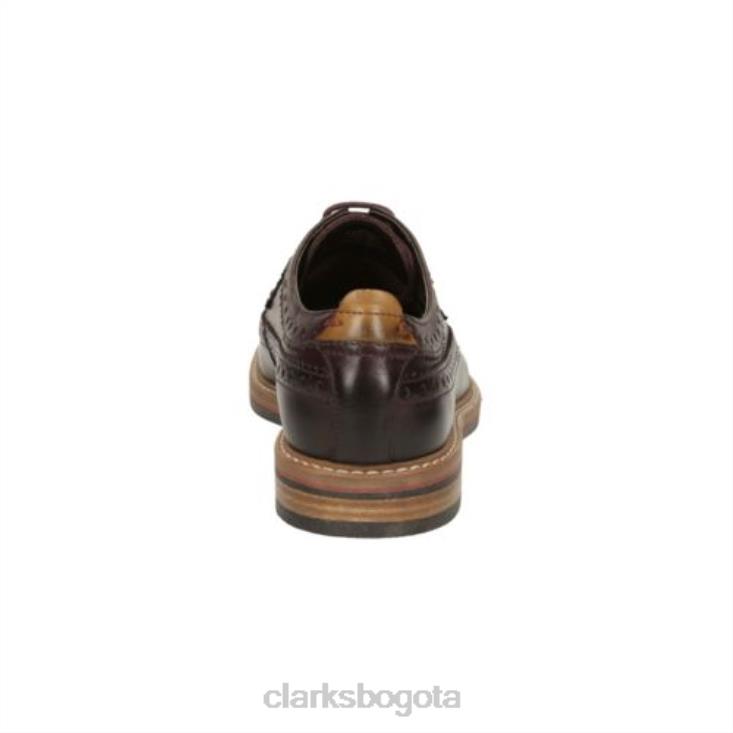 Clarks 0DX8L4516 clarks pitney limit cuero castaño hombres cuero castaño