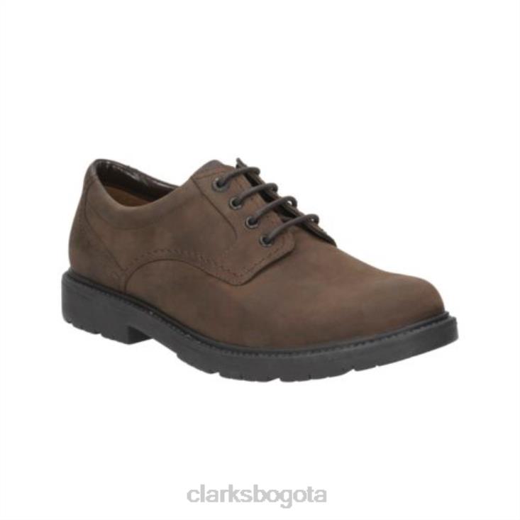 Clarks 0DX8L4522 clarks lane stride2 nobuck marrón hombres nubuck marrón