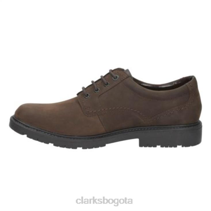 Clarks 0DX8L4522 clarks lane stride2 nobuck marrón hombres nubuck marrón