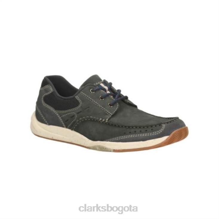 Clarks 0DX8L4525 clarks allston edge nubuck azul marino hombres nubuck azul marino