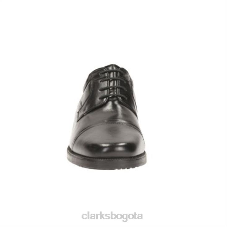Clarks 0DX8L4527 gorra granizo clarks cuero negro hombres cuero negro