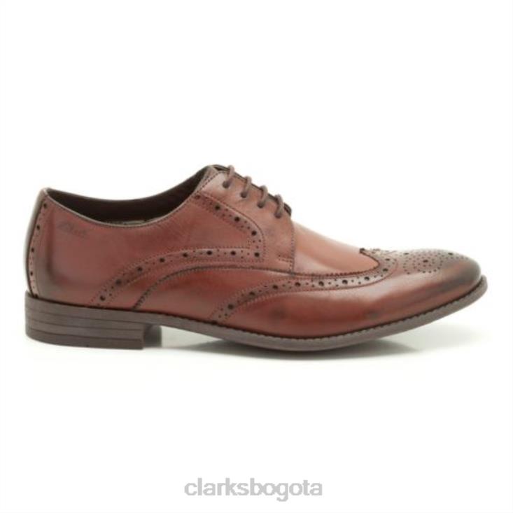 Clarks 0DX8L4529 límite de tabla de cuero marrón clarks hombres cuero marrón