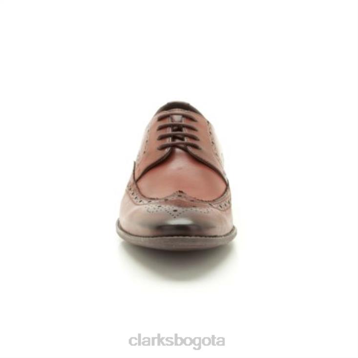 Clarks 0DX8L4529 límite de tabla de cuero marrón clarks hombres cuero marrón