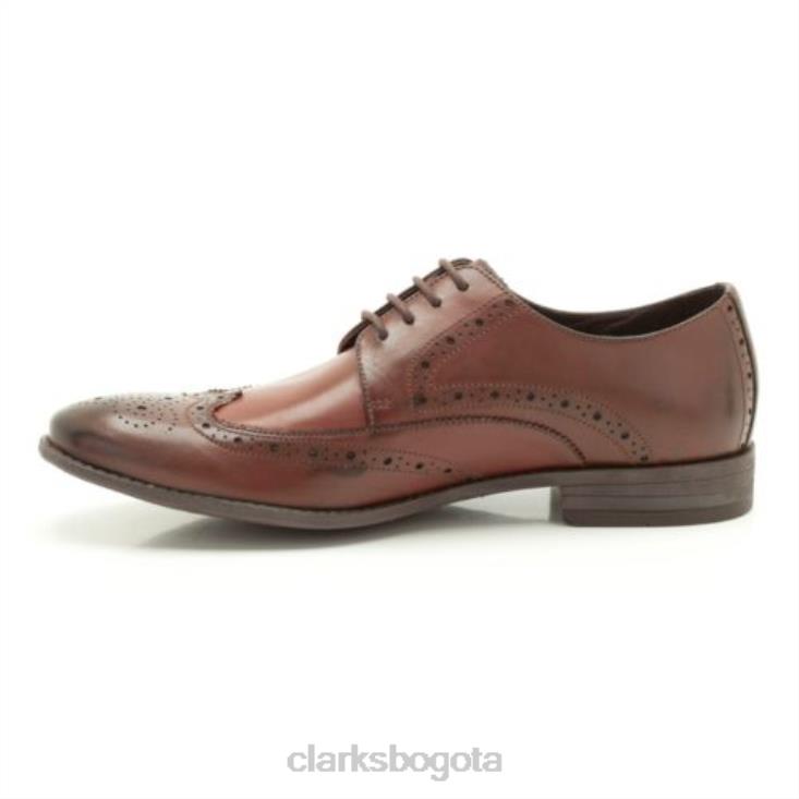 Clarks 0DX8L4529 límite de tabla de cuero marrón clarks hombres cuero marrón