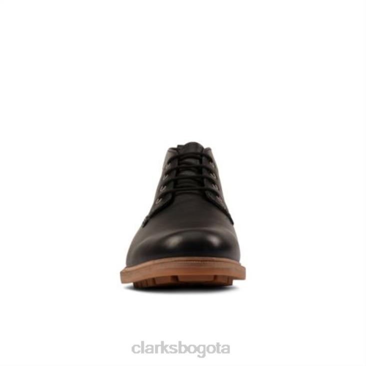 Clarks 0DX8L4539 clarks foxwell mid cuero negro hombres cuero negro