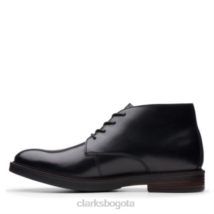 Clarks 0DX8L4540 clarks paulson mid cuero negro hombres cuero negro