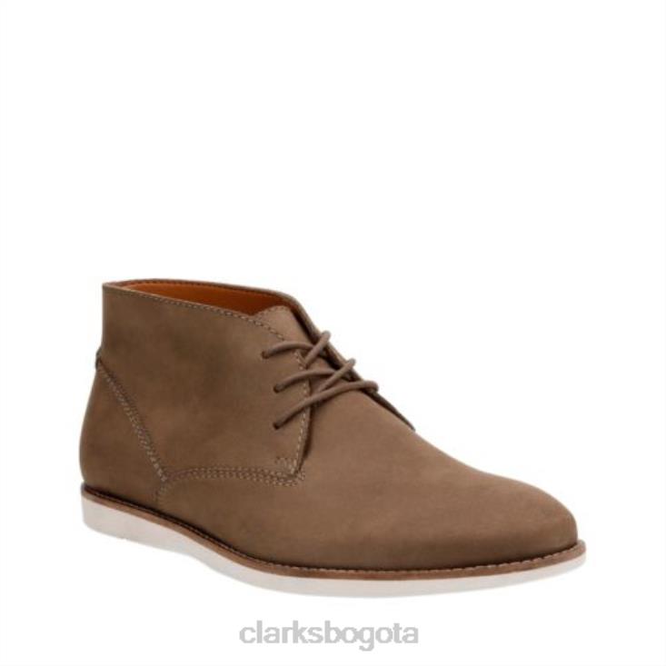 Clarks 0DX8L4541 franson top clarks nubuck marrón hombres nubuck marrón