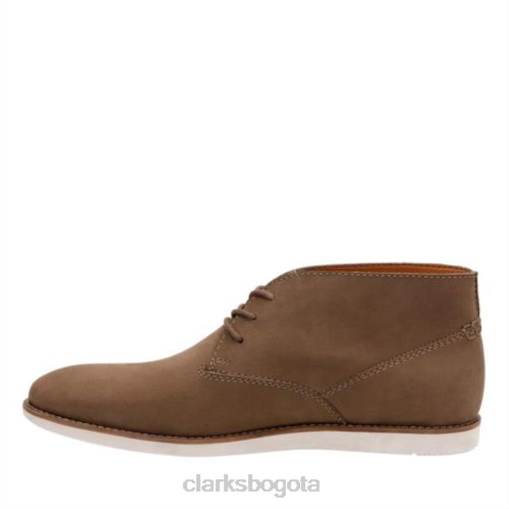 Clarks 0DX8L4541 franson top clarks nubuck marrón hombres nubuck marrón
