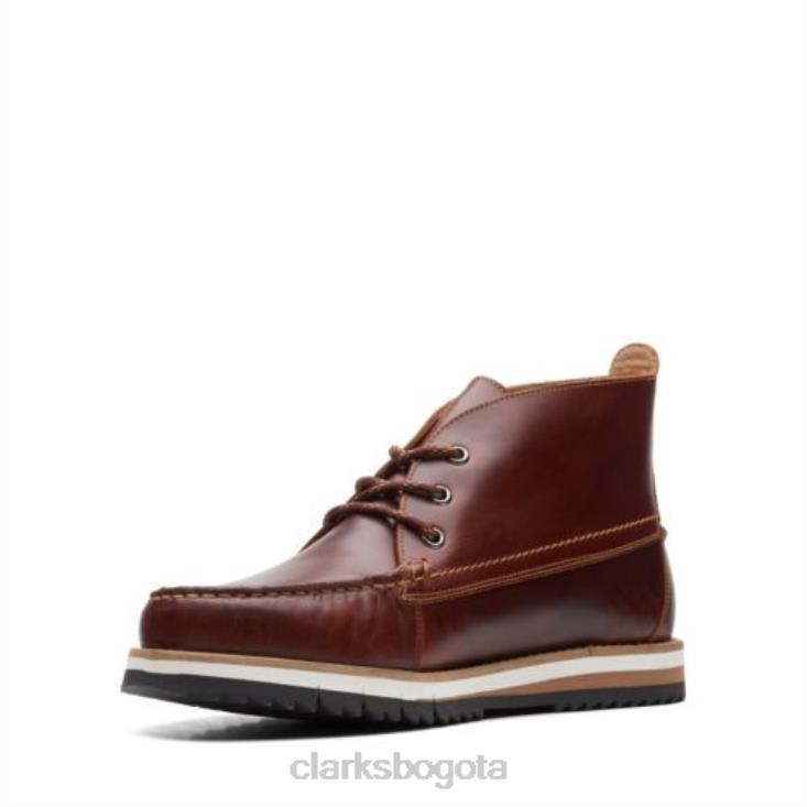 Clarks 0DX8L4544 clarks durston mid cuero tostado británico hombres cuero bronceado británico