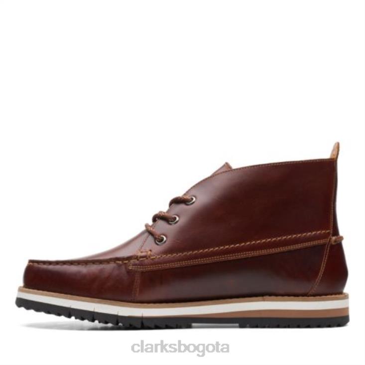 Clarks 0DX8L4544 clarks durston mid cuero tostado británico hombres cuero bronceado británico