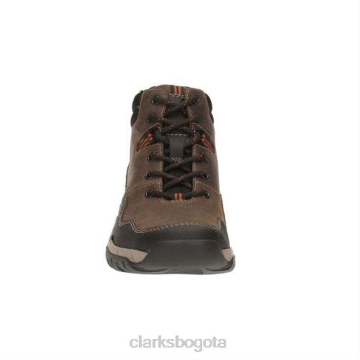Clarks 0DX8L4552 top marrón a prueba de agua lea clarks walbeck hombres Lea marrón a prueba de agua