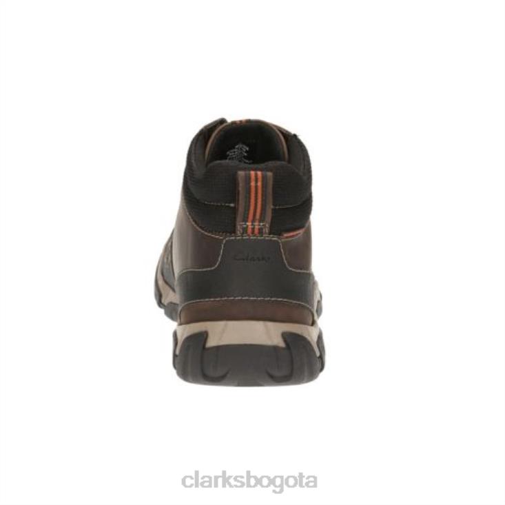 Clarks 0DX8L4552 top marrón a prueba de agua lea clarks walbeck hombres Lea marrón a prueba de agua