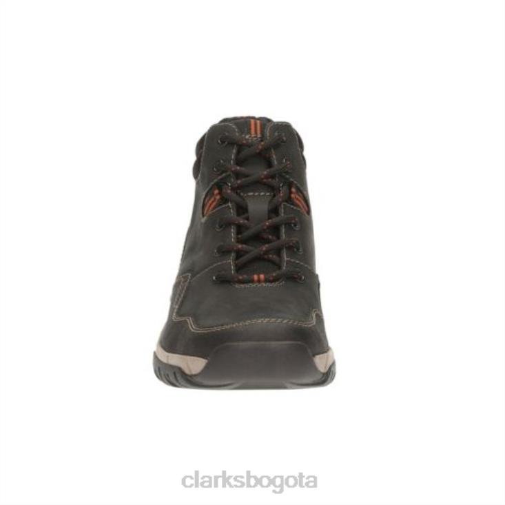 Clarks 0DX8L4553 Top Walbeck de cuero impermeable negro de Clarks hombres cuero negro impermeable