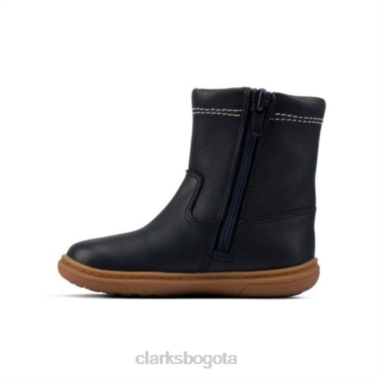 Clarks 0DX8L4556 Clarks midi flash de cuero combinado azul marino fst g fit unisexo cuero combinado azul marino