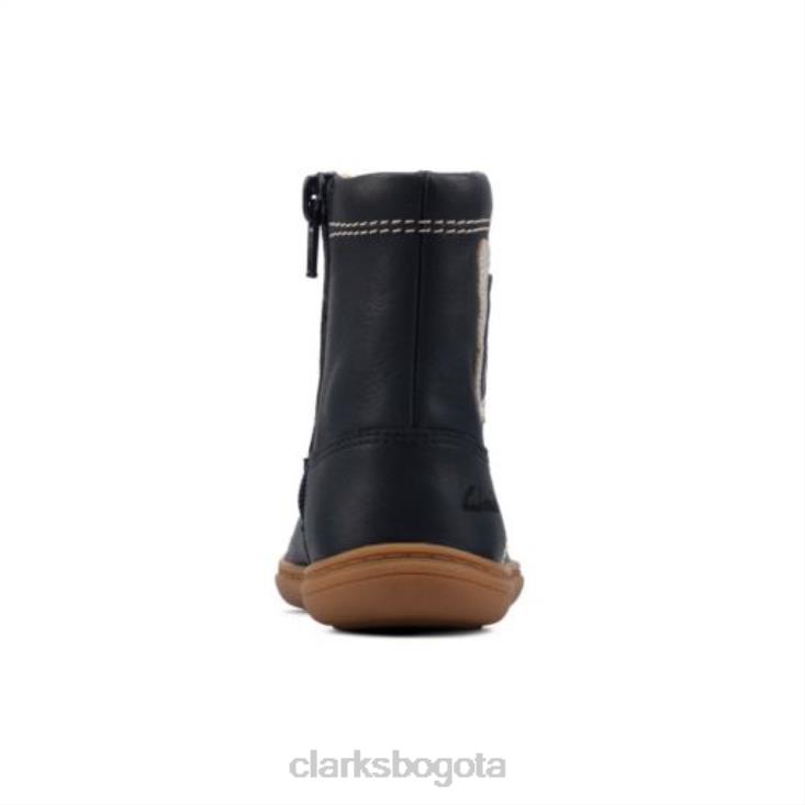 Clarks 0DX8L4556 Clarks midi flash de cuero combinado azul marino fst g fit unisexo cuero combinado azul marino