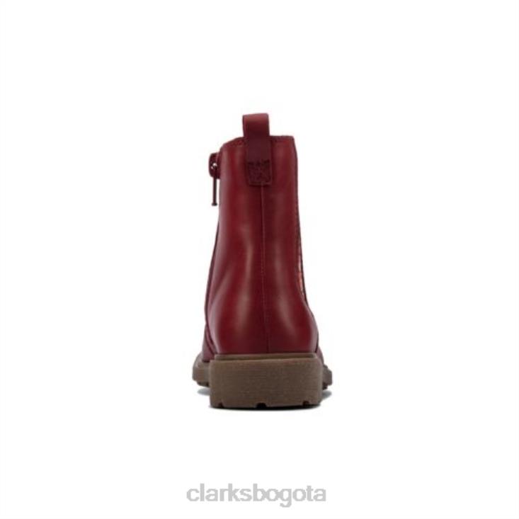 Clarks 0DX8L4557 astrol orinf f fit clarks cuero cereza unisexo cuero cereza