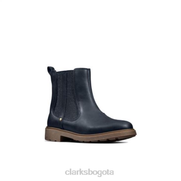 Clarks 0DX8L4565 astrol orinf f fit clarks cuero marino unisexo cuero azul marino