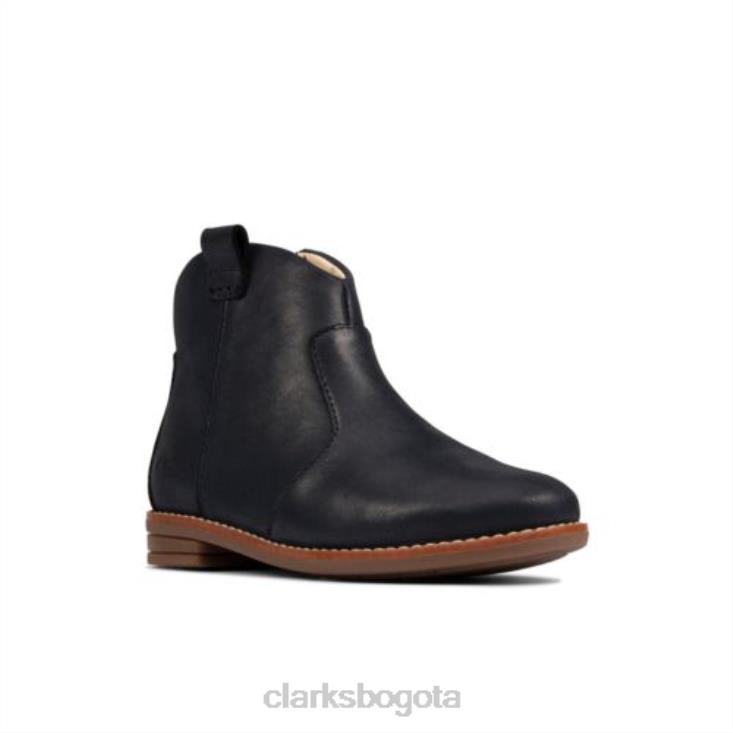 Clarks 0DX8L4566 Drew North inf f fit clarks de cuero azul marino unisexo cuero azul marino