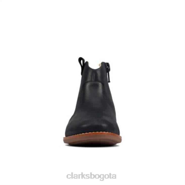 Clarks 0DX8L4566 Drew North inf f fit clarks de cuero azul marino unisexo cuero azul marino