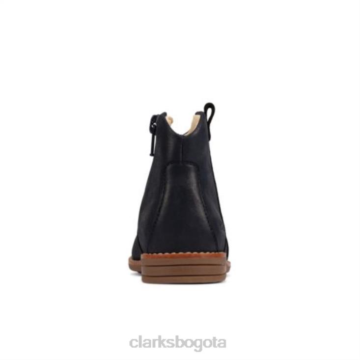 Clarks 0DX8L4566 Drew North inf f fit clarks de cuero azul marino unisexo cuero azul marino