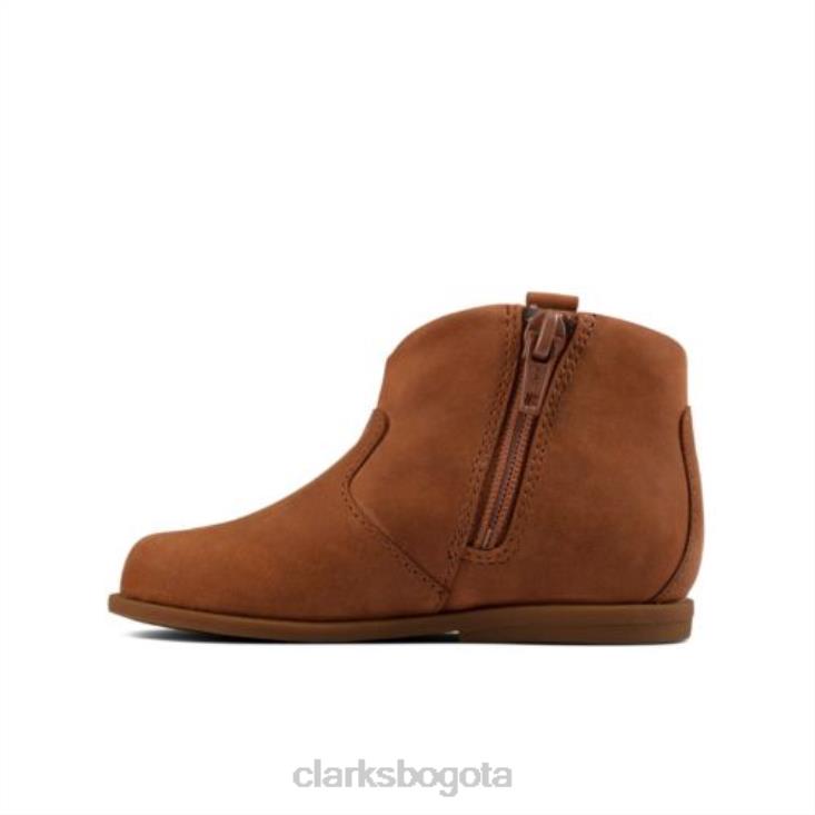 Clarks 0DX8L4567 Drew Dawn FST G Fit Clarks cuero bronceado unisexo cuero marrón