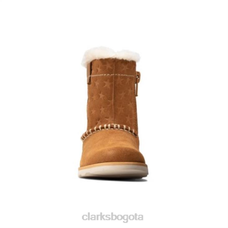 Clarks 0DX8L4573 corona piper fst f fit clarks ante marrón unisexo gamuza color canela