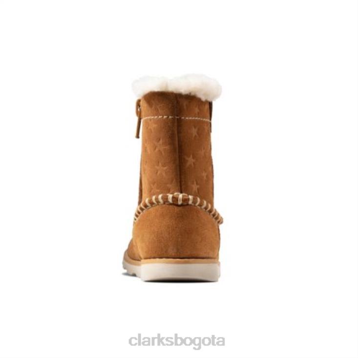 Clarks 0DX8L4573 corona piper fst f fit clarks ante marrón unisexo gamuza color canela