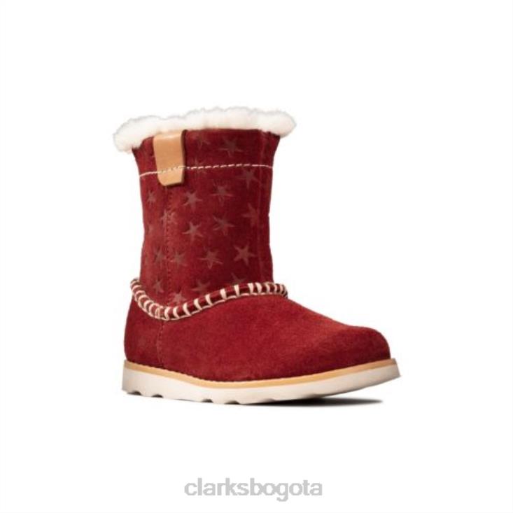 Clarks 0DX8L4575 corona piper fst f fit clarks rojo oscuro unisexo rojo oscuro
