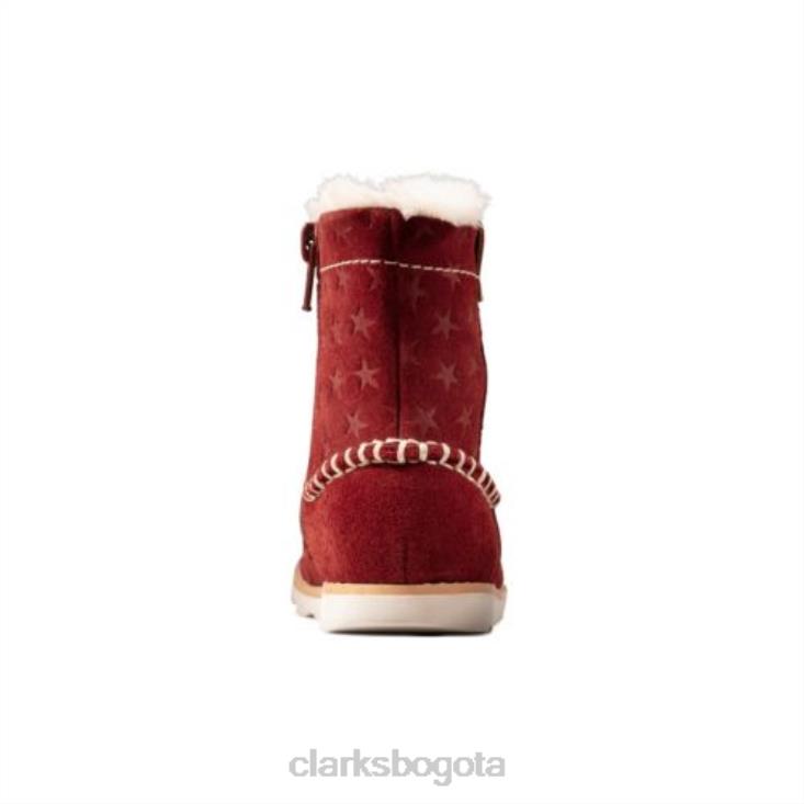 Clarks 0DX8L4575 corona piper fst f fit clarks rojo oscuro unisexo rojo oscuro