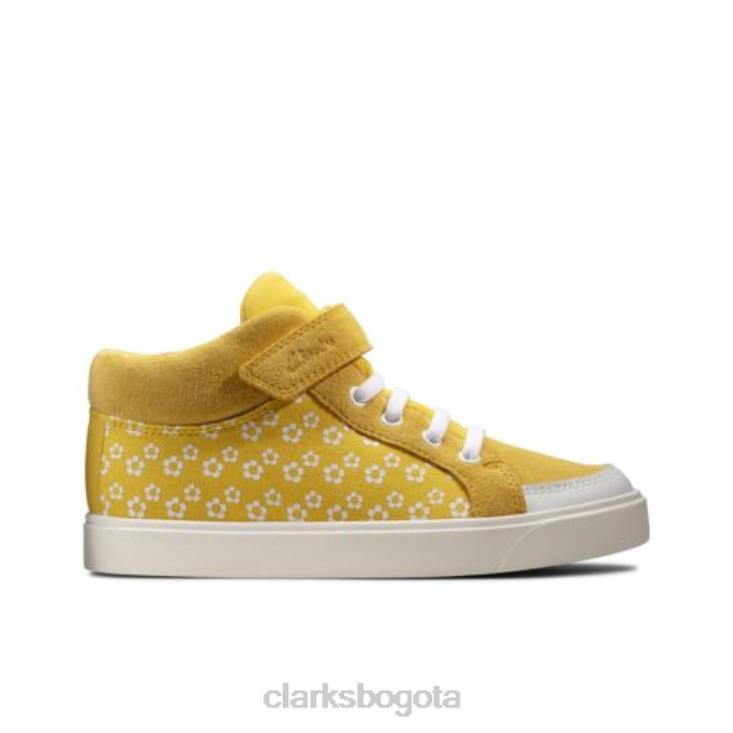 Clarks 0DX8L4579 amarillo bajo combi clarks city hop inf f fit unisexo combinación amarilla