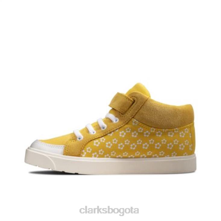 Clarks 0DX8L4579 amarillo bajo combi clarks city hop inf f fit unisexo combinación amarilla