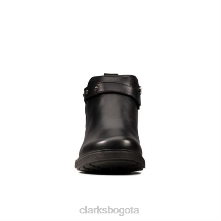 Clarks 0DX8L4582 astrol soar inf f fit clarks de cuero negro unisexo cuero negro