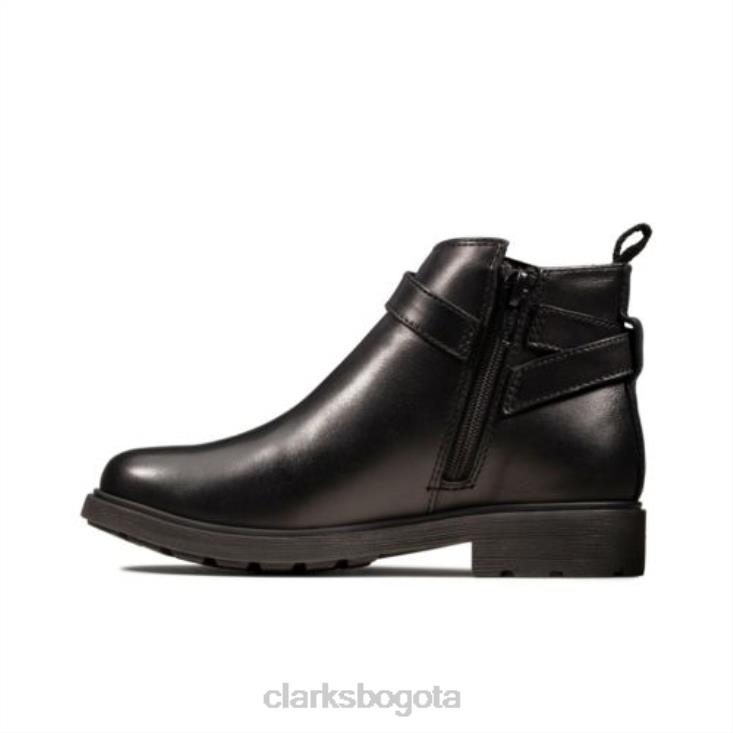 Clarks 0DX8L4582 astrol soar inf f fit clarks de cuero negro unisexo cuero negro