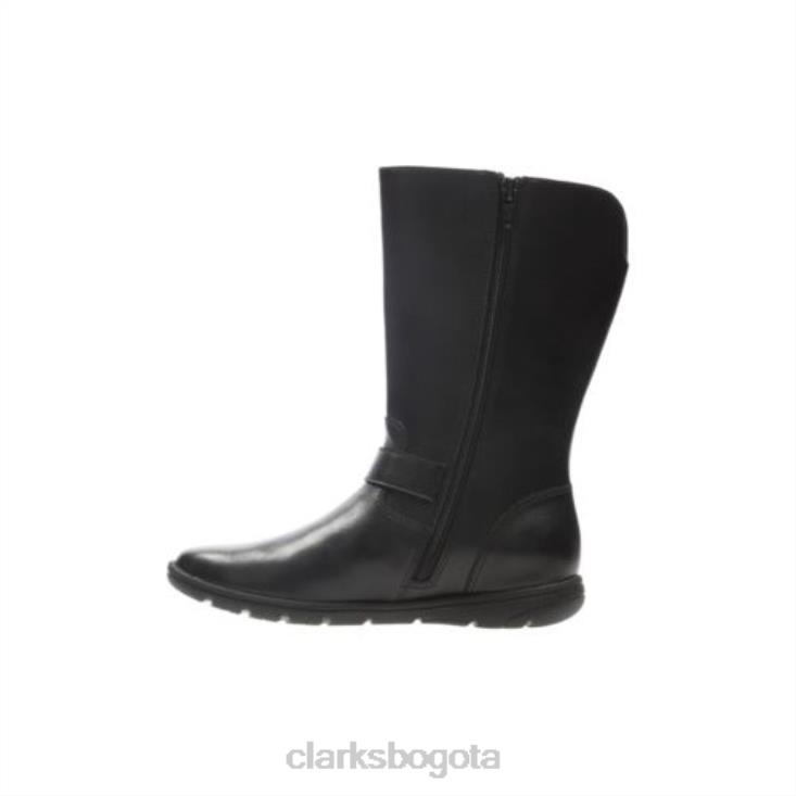 Clarks 0DX8L4585 clarks black venture moon jnr g fit unisexo negro