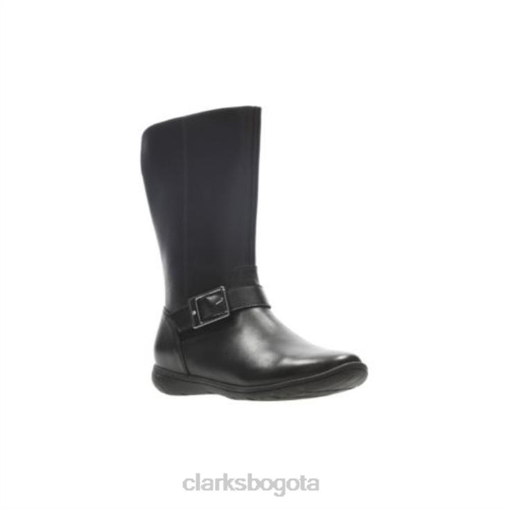 Clarks 0DX8L4586 clarks venture moon jnr f fit negro unisexo negro