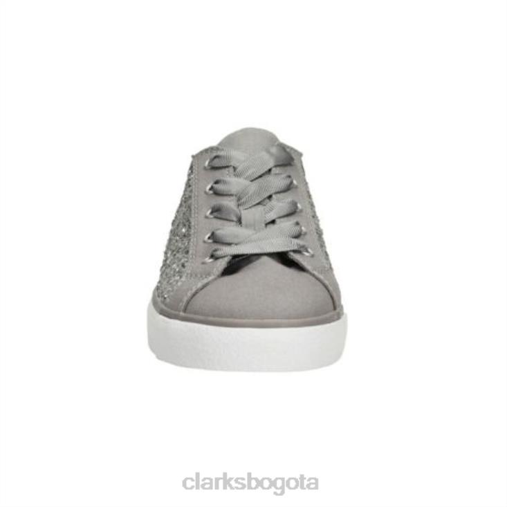 Clarks 0DX8L4589 brill cora jnr f fit clarks plata niños plata
