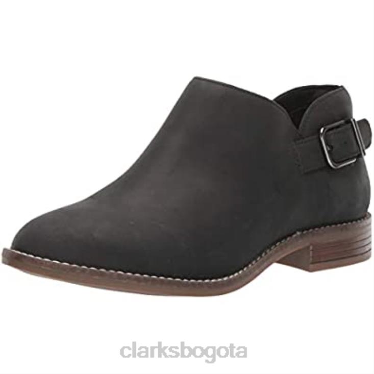 Clarks 0DX8L459 Botín clarks mujer camzmaple piel negro mujer cuero negro
