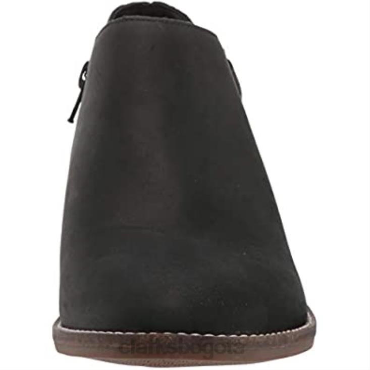 Clarks 0DX8L459 Botín clarks mujer camzmaple piel negro mujer cuero negro