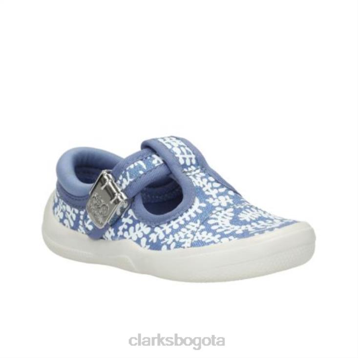 Clarks 0DX8L4594 clarks briley bow fst-h fit denim niños mezclilla