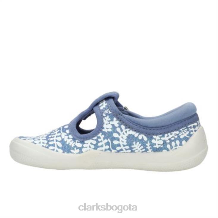 Clarks 0DX8L4594 clarks briley bow fst-h fit denim niños mezclilla